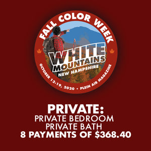 2020 Fall Color Week - Private: Private Bedroom with Private Bath *** 8 PAYMENT PLAN ***